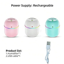 Portable Mini USB Humidifier with Light, Cool Mist & Essential Oil Diffuser (250ML)