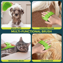 Handheld pet grooming and bathing glove