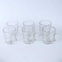 Glass Coffe & Tea Cup / Mug Enjoy Your Drink in Style (6 pcs Set / 220 ML)