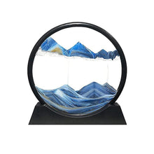 3D Moving Sand Art – Liquid Motion Deep Sea Sandscape with Round Glass Frame (1 Pc)