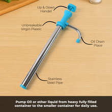 Supermom Manual Stainless Steel Oil Pump Dispenser (1 Pc)